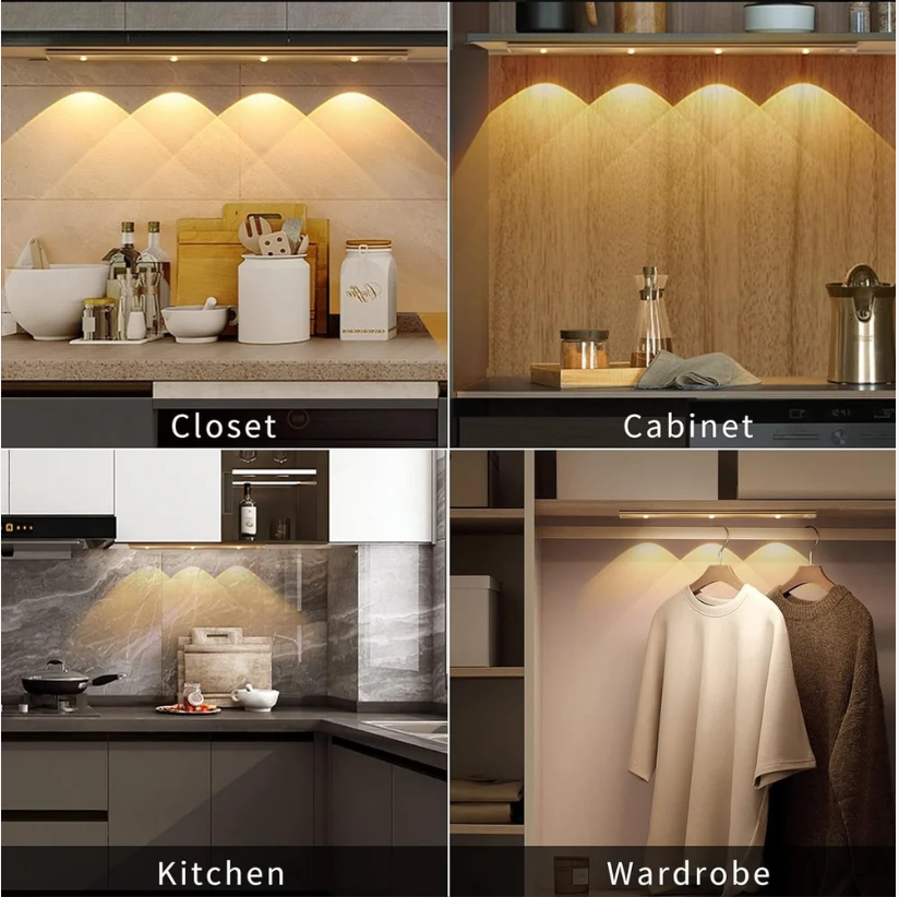 Rechargeable LED Under Cabinet Light – Motion Sensor Wireless Night Light