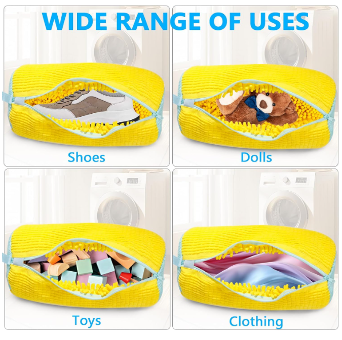 Reusable Shoe Washing Machine Laundry Bag โ Protective Mesh Shoe Cleaner Bag