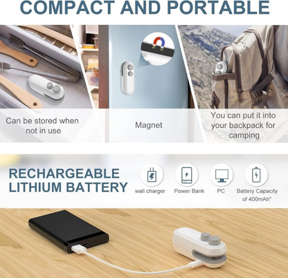 Portable Mini Heat Sealing Machine – Keep Snacks Fresh & Airtight