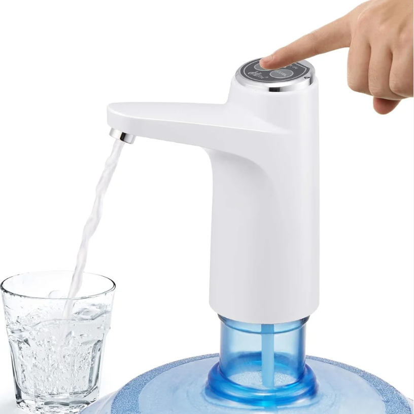 USB Rechargeable Water Dispenser Pump – One-Touch Drinking Water Solution