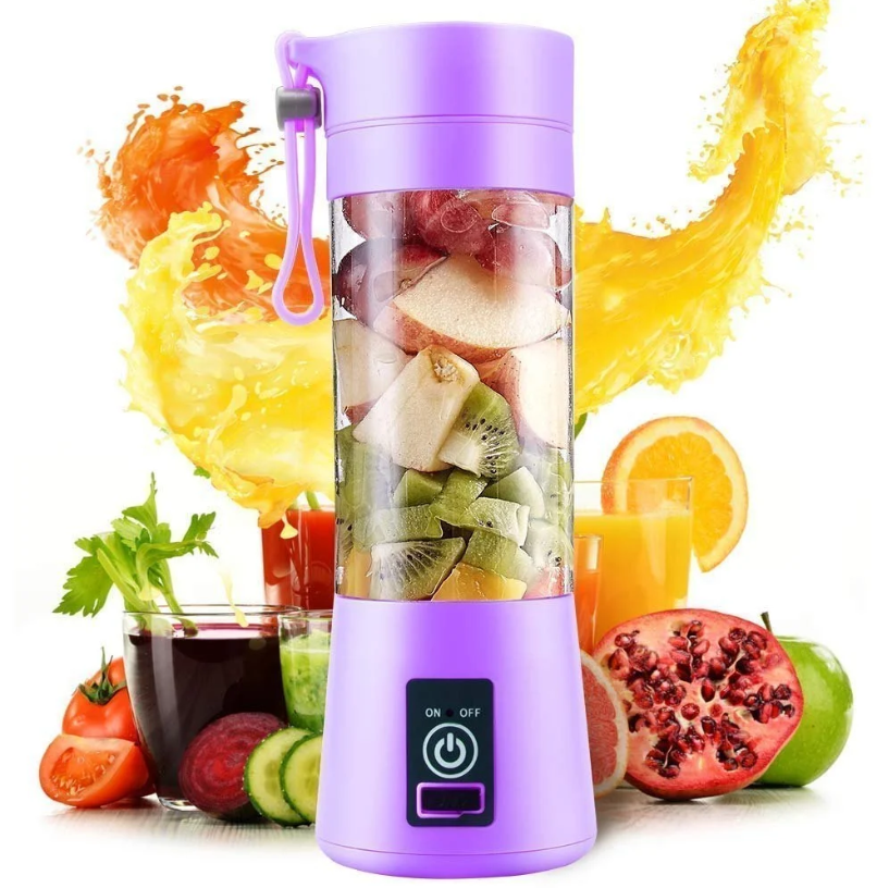 Portable USB Rechargeable Fruit Juicer Blender – Fresh Juice Anytime, Anywhere
