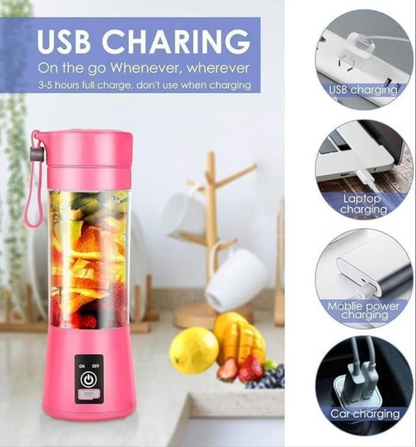 Portable USB Rechargeable Fruit Juicer Blender – Fresh Juice Anytime, Anywhere