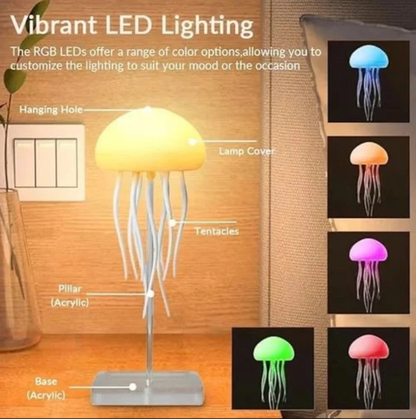 RGB Floating Jellyfish Lamp – Mesmerizing Ambient Night Light