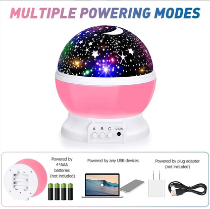 Round Star Master Lamp – Dreamy Starry Sky Night Light Projector