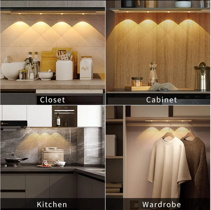 Rechargeable LED Under Cabinet Light – Motion Sensor Wireless Night Light