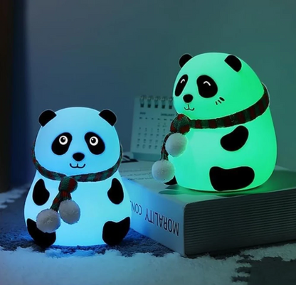 Cute Silicone Panda Night Lamp – Soft Touch Rechargeable LED Light