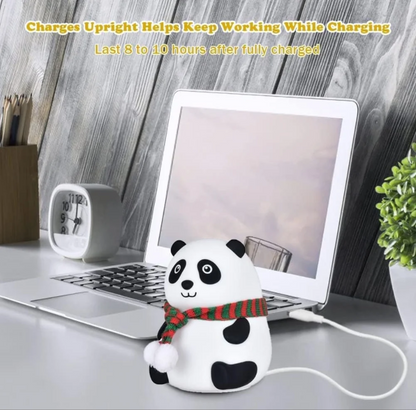 Cute Silicone Panda Night Lamp – Soft Touch Rechargeable LED Light