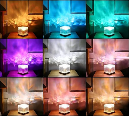 Ocean Wave Projector Night Lamp – Relaxing Ambient LED Room Light