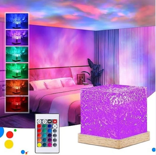 Ocean Wave Projector Night Lamp – Relaxing Ambient LED Room Light