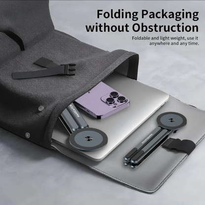 Portable Aluminium Laptop Stand – Adjustable Stand for Laptop, Tablet & Phone