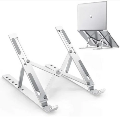 Premium Aluminium Laptop Stand – Foldable, Adjustable & Ergonomic Design