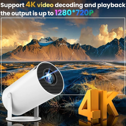 Portable Mini 4K Projector – Smart HD Home Theater Experience