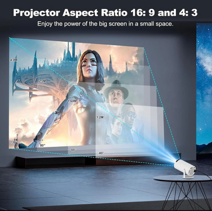 Portable Mini 4K Projector – Smart HD Home Theater Experience