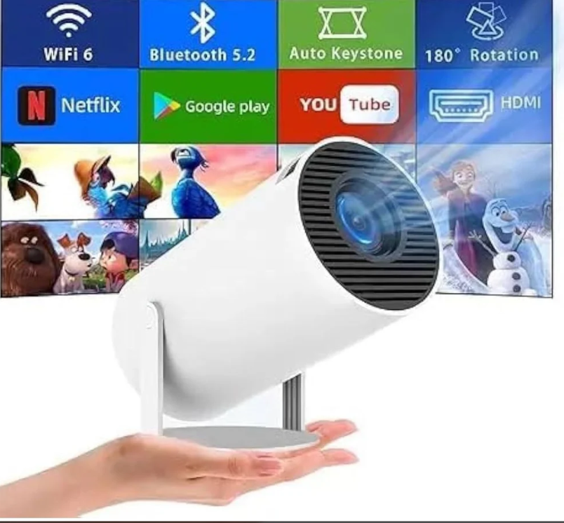 Portable Mini 4K Projector – Smart HD Home Theater Experience