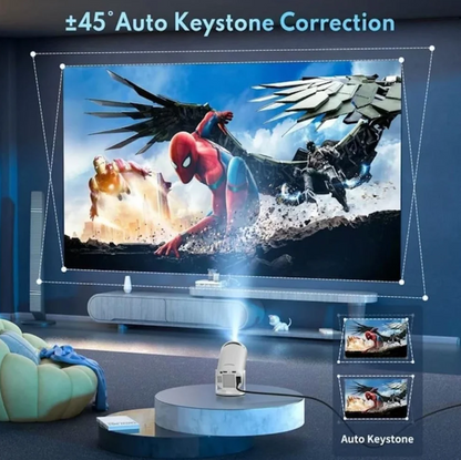 Portable Mini 4K Projector – Smart HD Home Theater Experience