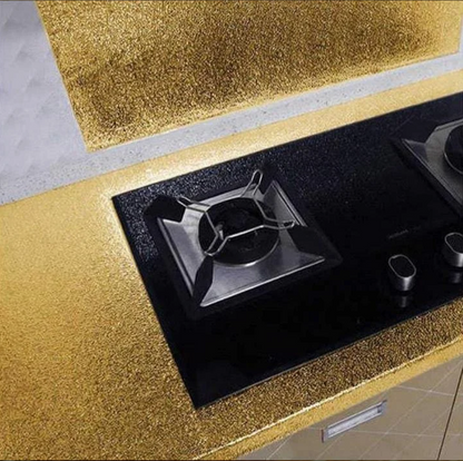 Luxury Gold Wallpaper – Self-Adhesive Peel & Stick Decorative Wall Covering