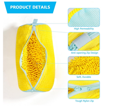 Reusable Shoe Washing Machine Laundry Bag – Protective Mesh Shoe Cleaner Bag