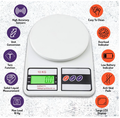 SF-400 Digital Kitchen Weighing Scale – High Precision Food & Baking Scale