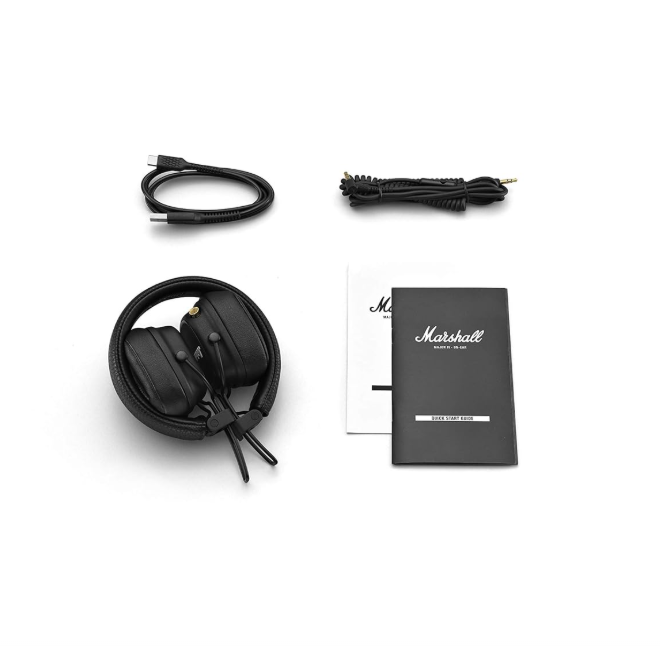 Marshall Major IV Wireless Bluetooth Headphones – Premium Sound & Long Battery Life
