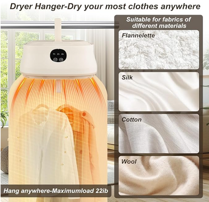 Portable Electric Clothes Dryer – Fast Drying Folding Laundry Dryer